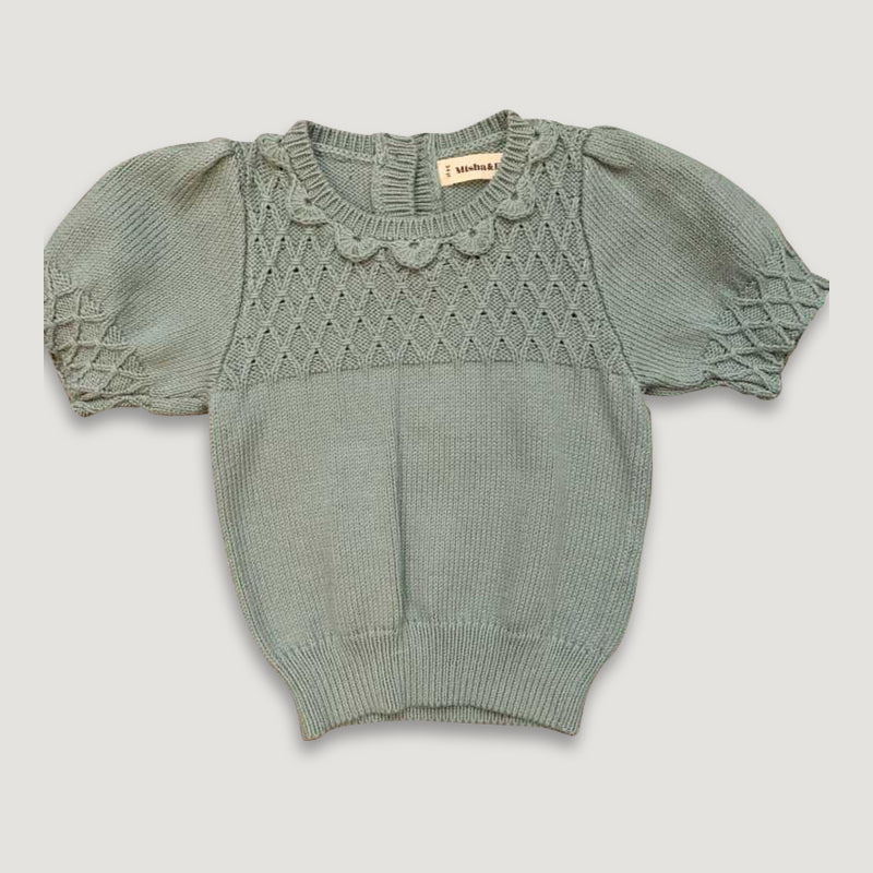 Eloise Pullover - Dusty Blue