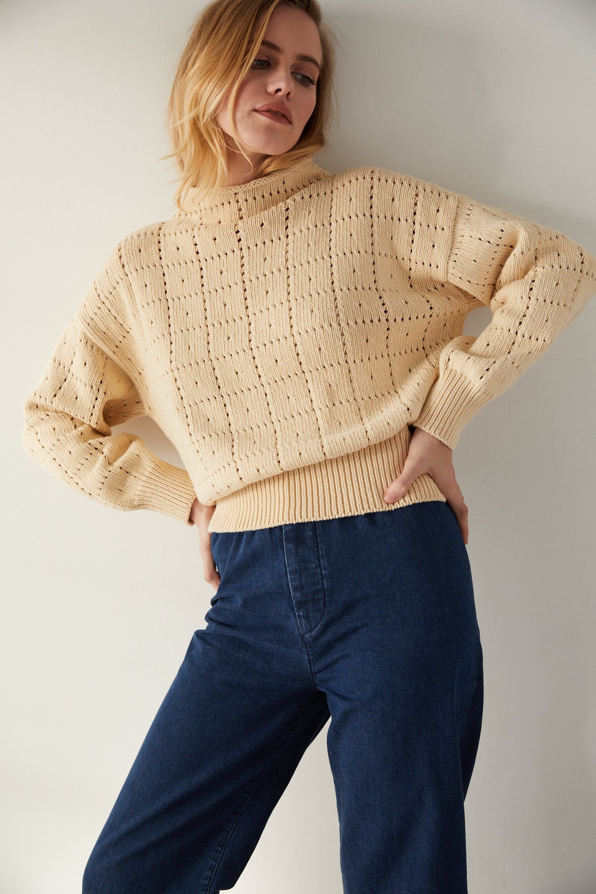 Misha&Puff｜Windowpane Pullover-