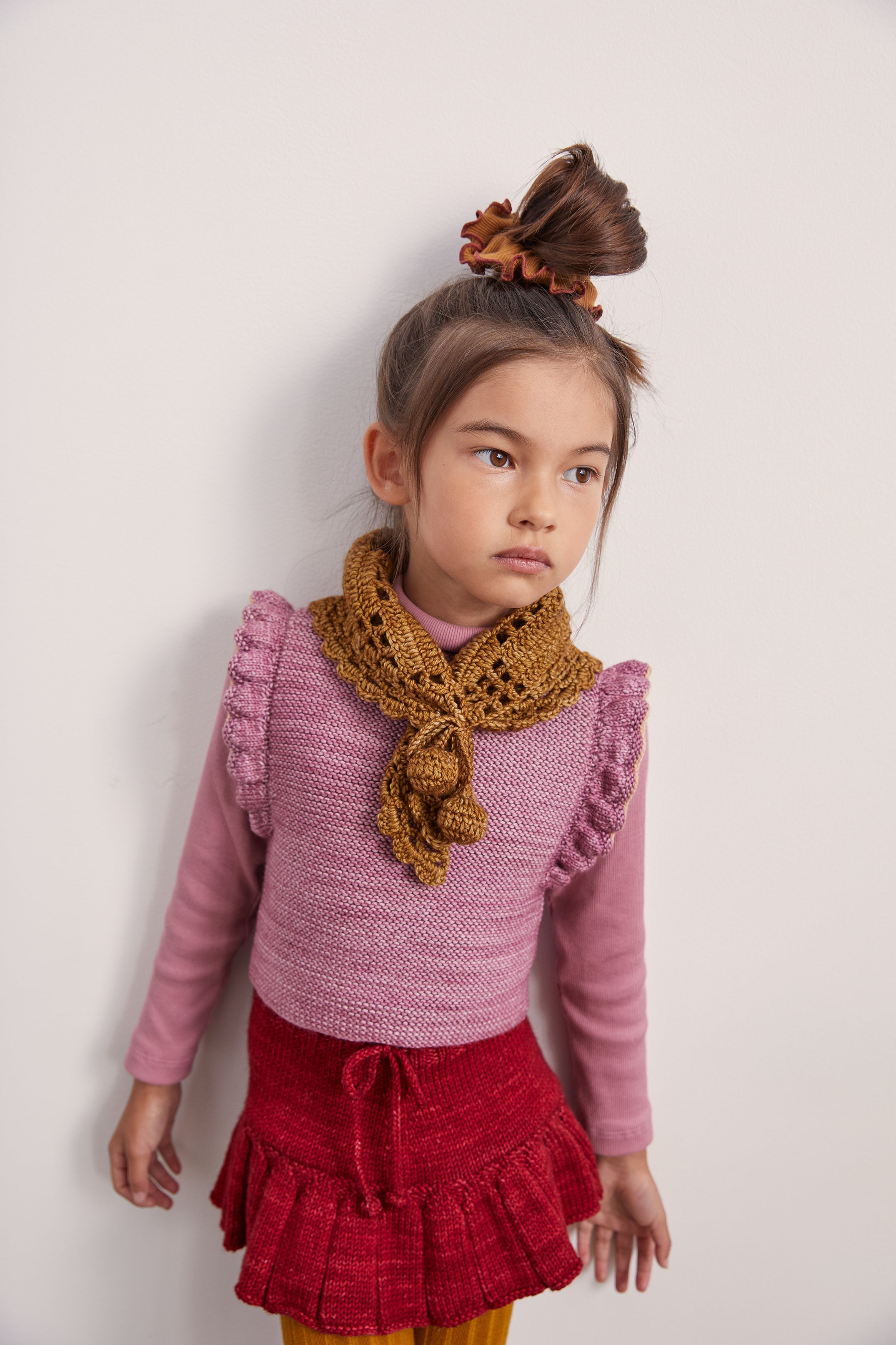 Crochet Kerchief - Misha & Puff