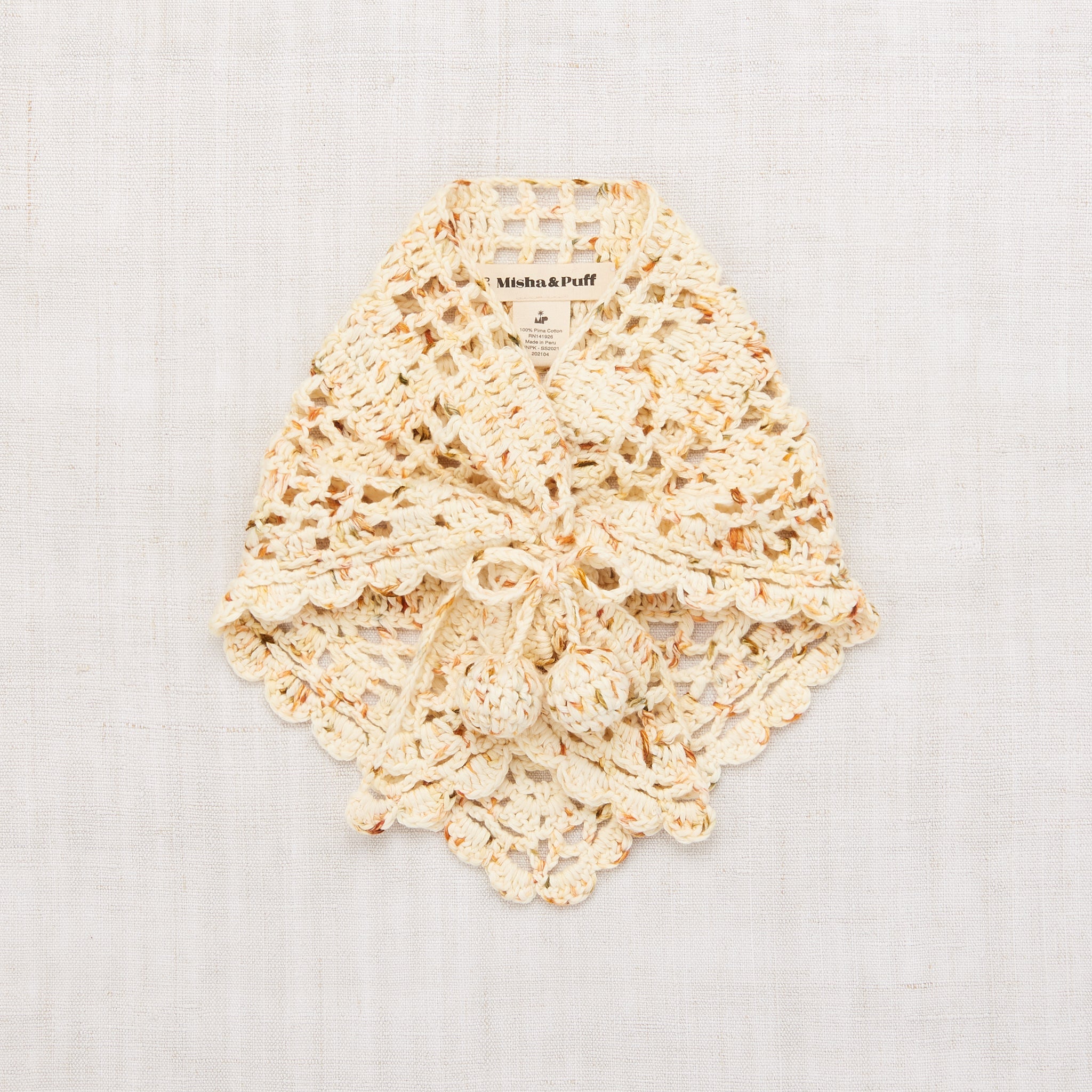 misha and puff crochet kerchief lilacマフラー/ストール - マフラー 