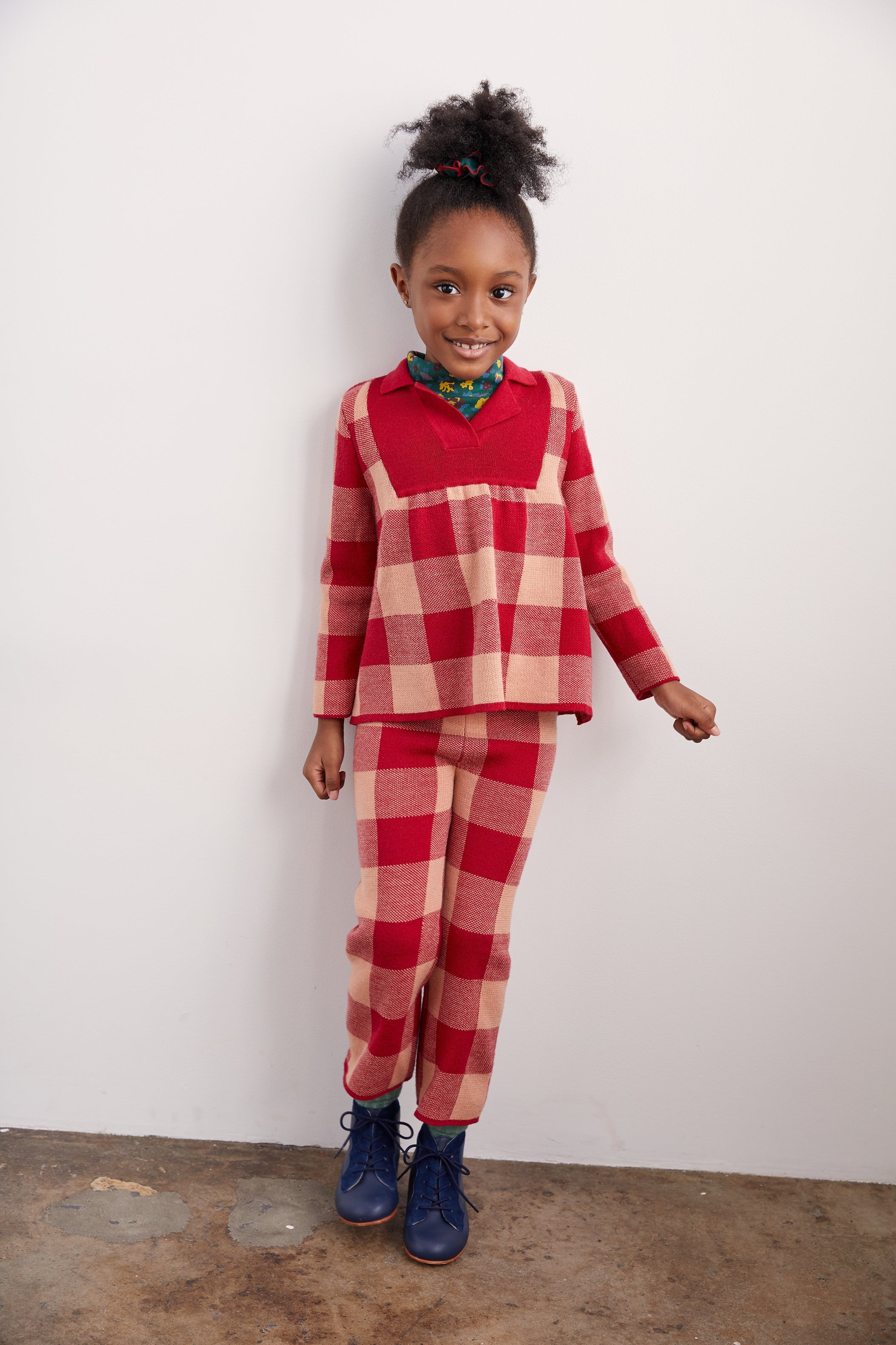 Plaid Tunic - Misha & Puff