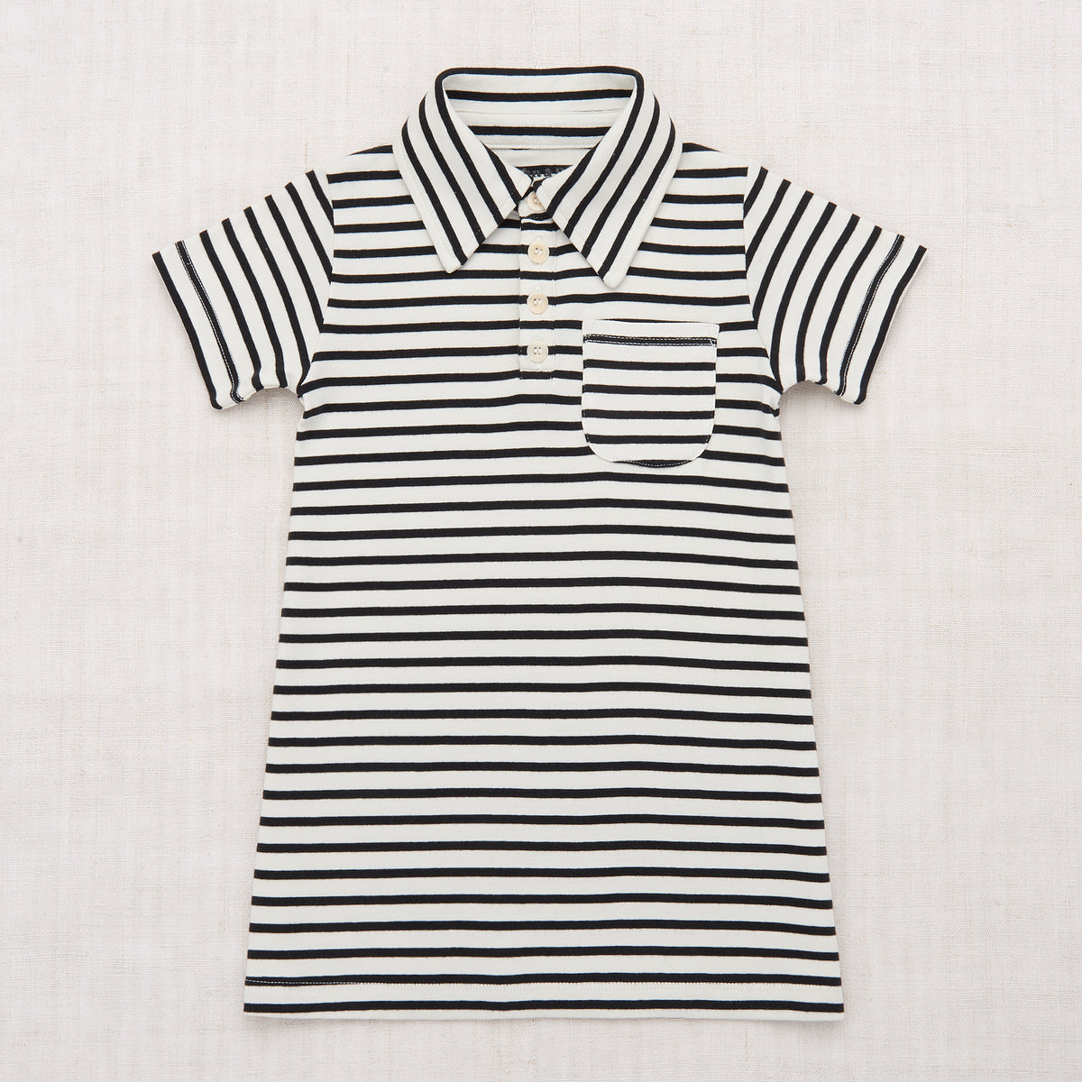 Striped Sharon Polo Dress - Marzipan Stripe