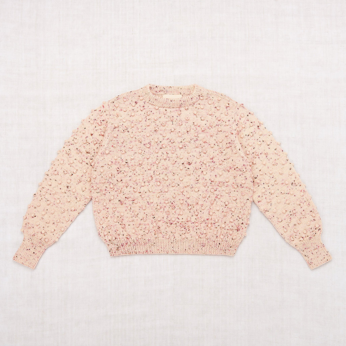 Adult Popcorn Crew Sweater - Dusty Rose Confetti
