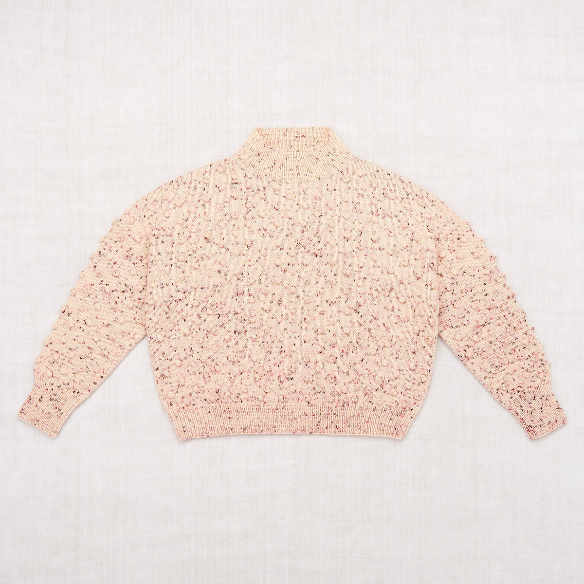 Adult Popcorn Sweater - Dusty Rose Confetti