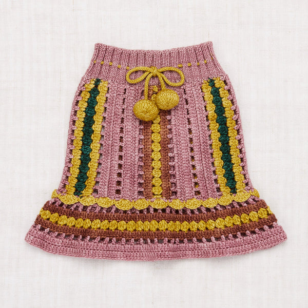 Misha &  Puff  crochet skirt 5-6y