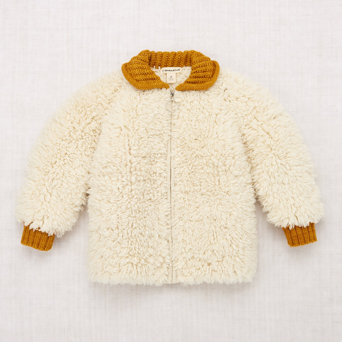 Eco Wool Fur Cardigan - Winter White