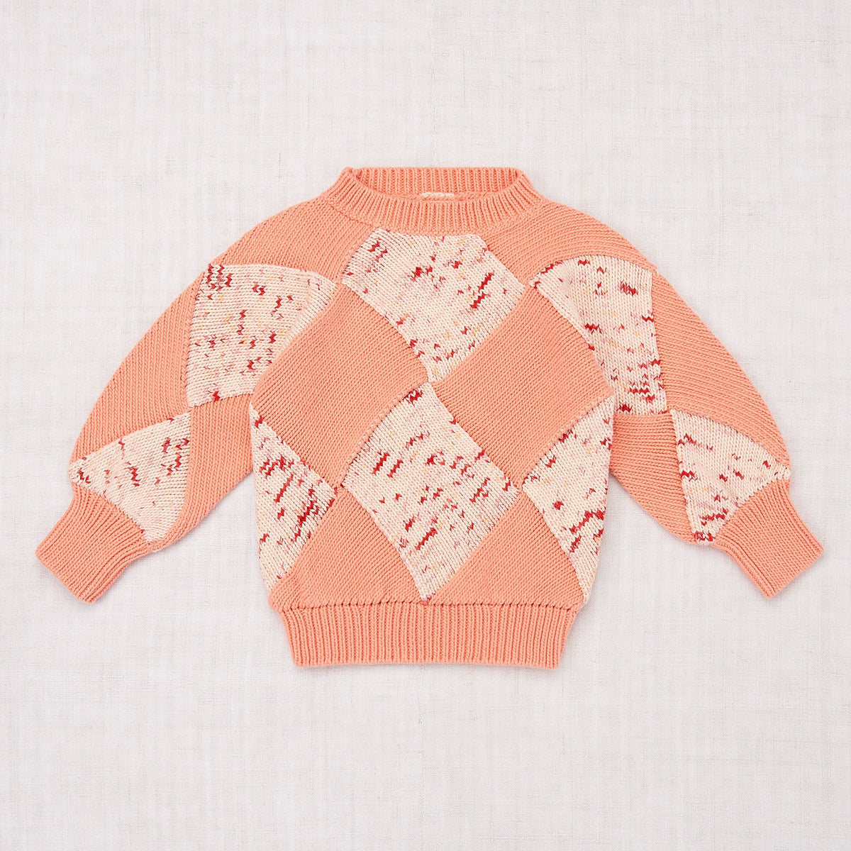 Entrelac Sweater - Poppy Confetti