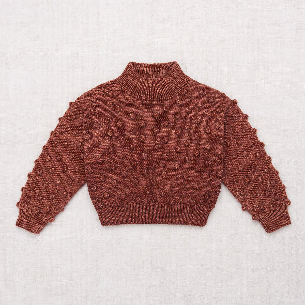 Mock Neck Popcorn Sweater - Misha & Puff