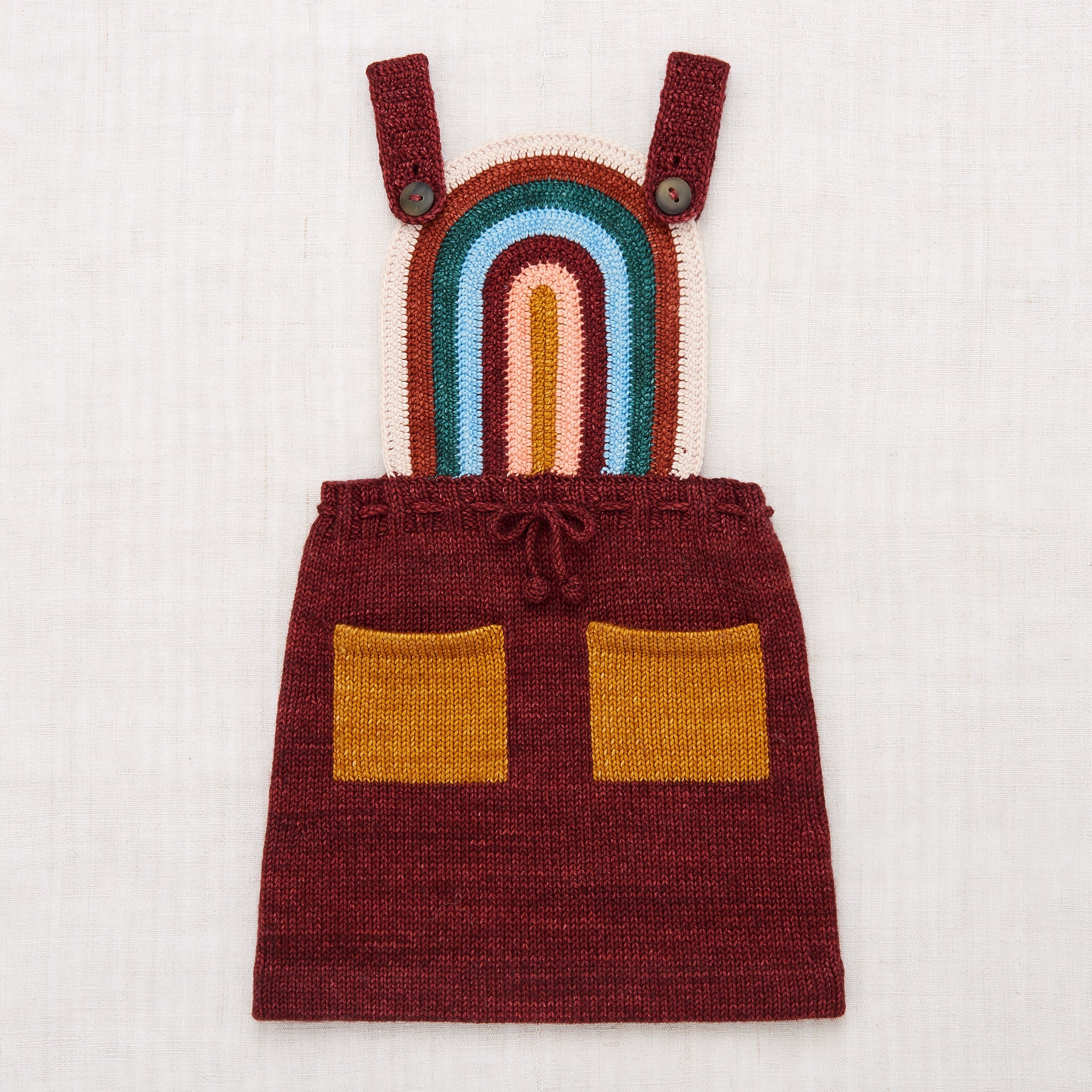 Rainbow Pinafore - Misha & Puff