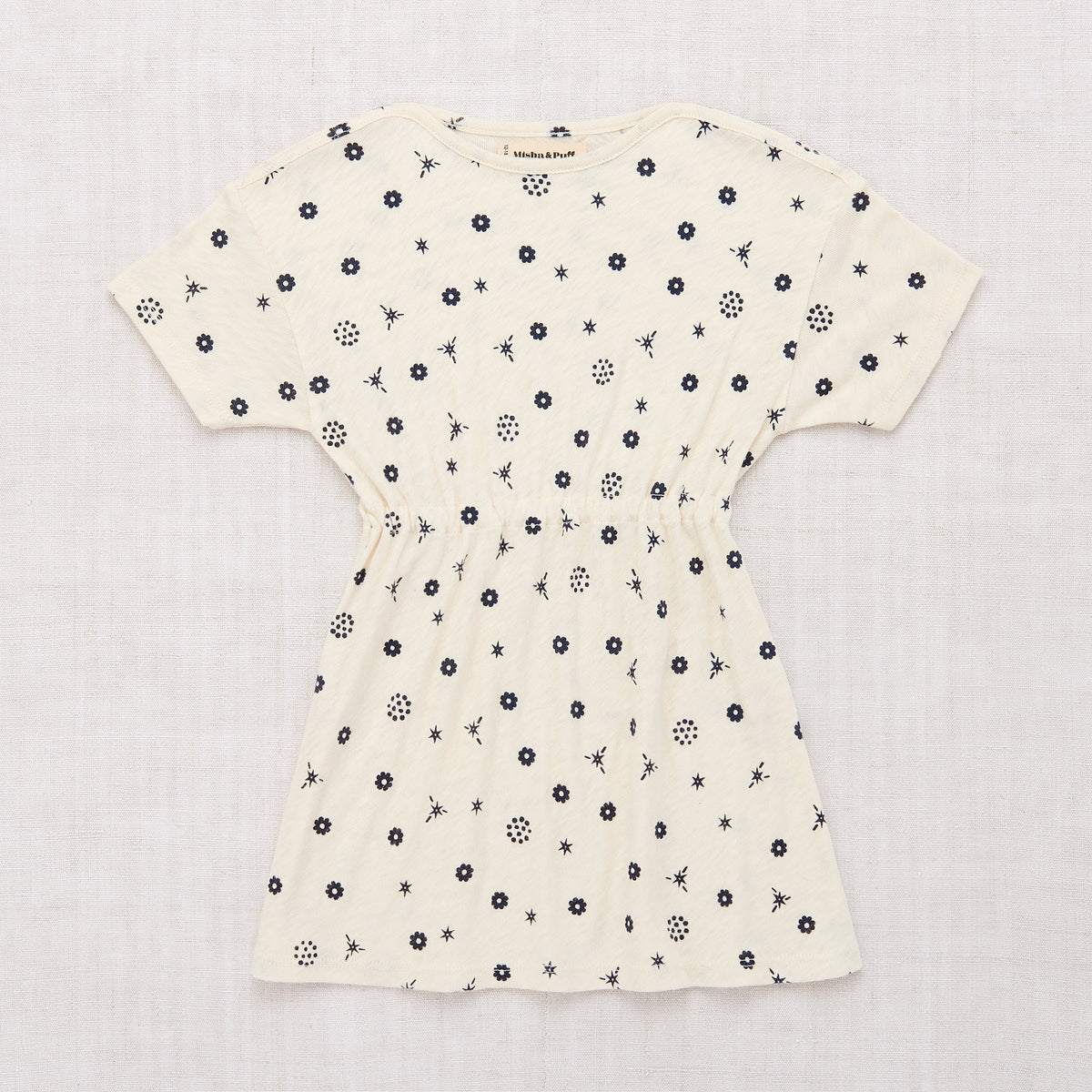 Short Sleeve Drop Shoulder Dress - Bandana Print